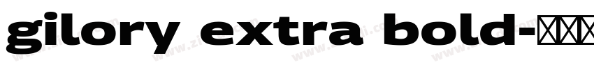 gilory extra bold字体转换